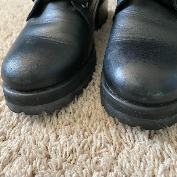 Steve Madden Geneva Combat Boot, Black Leather, size 7 - Picture 10 of 14